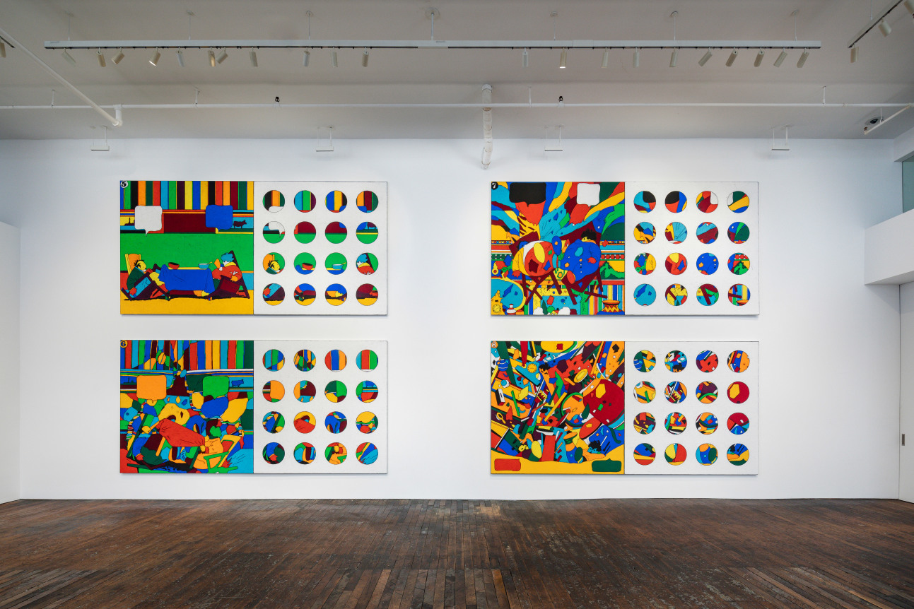 Matt Mullican: Sunday, August 9, 1908 installation view