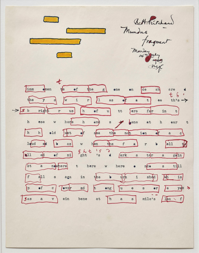 N.H. Pritchard (1939–1996), Untitled (The Mundus Fragment)