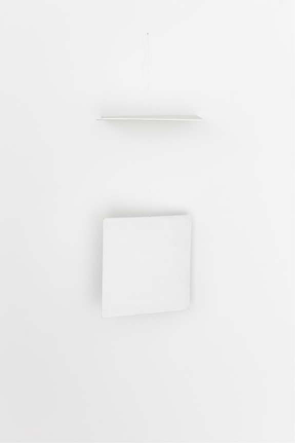Untitled 2018 wood, string, wall paint