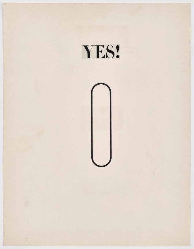 N.H. Pritchard, Untitled (Yes!) at Peter Freeman, Inc.
