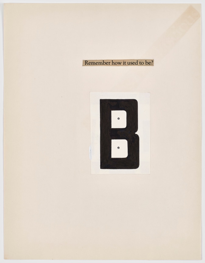 N.H. Pritchard, Untitled (Remember How It Used to Be?) at Peter Freeman, Inc.