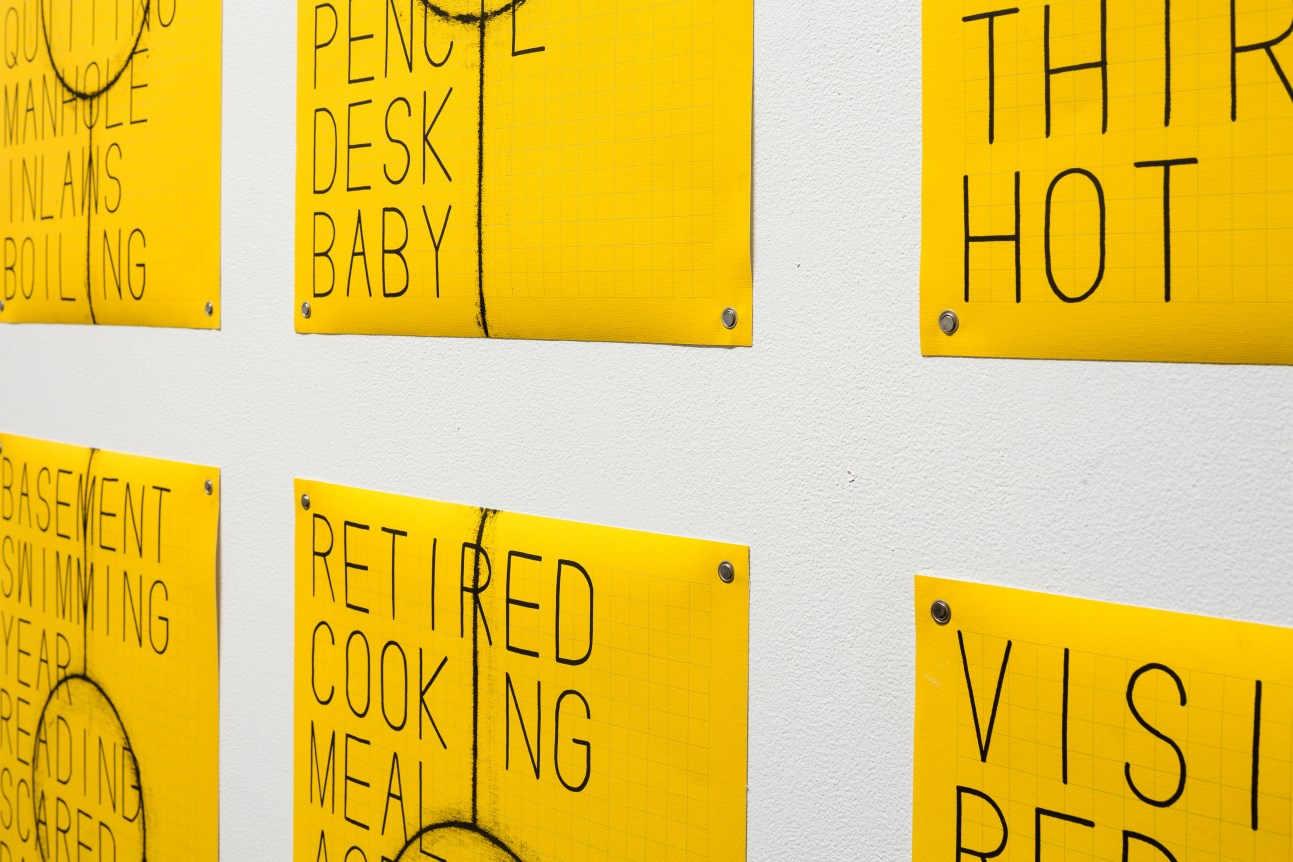 Matt Mullican Untitled (Birth to Death List) (detail) 