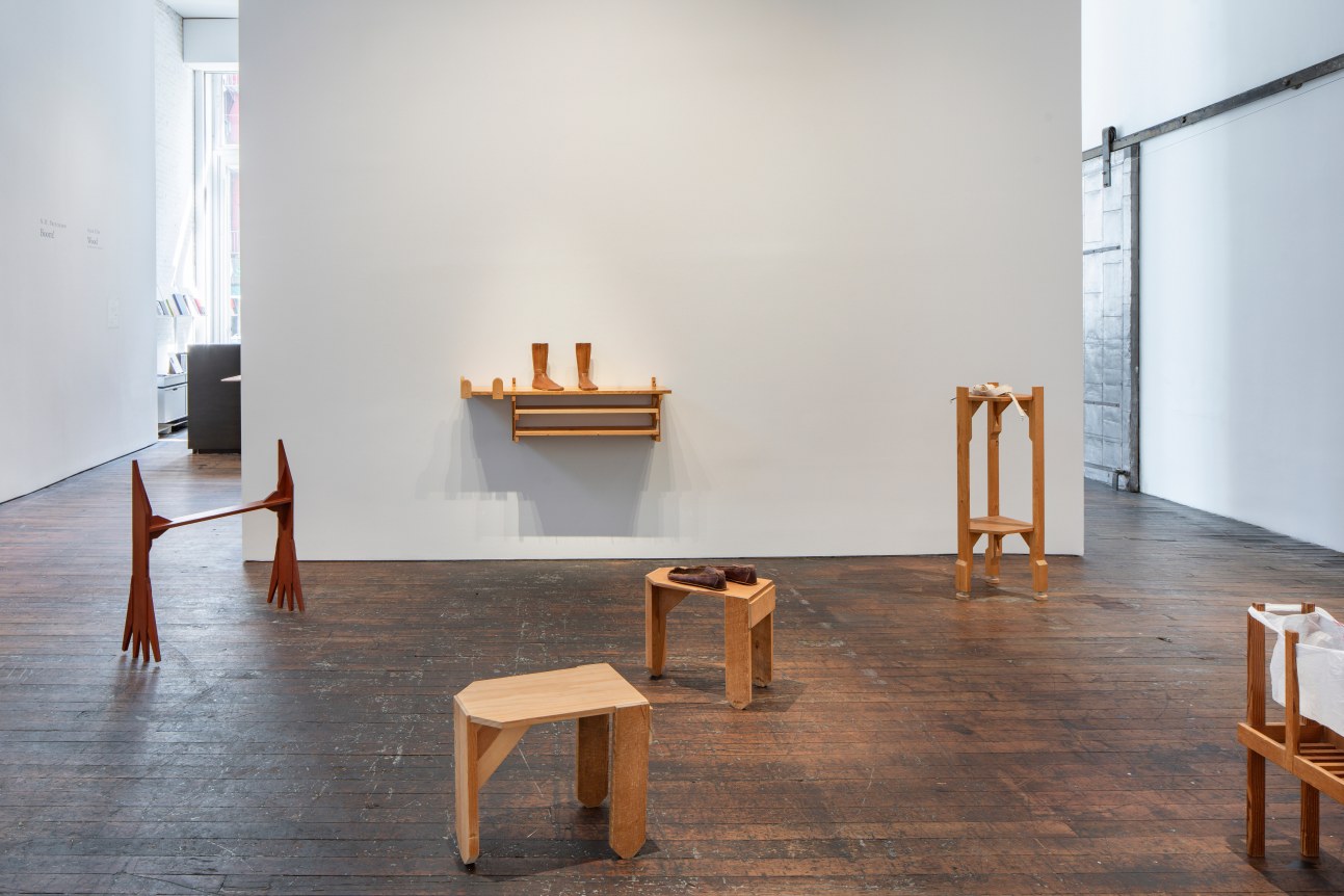 Alex Hay: WOOD Furniture / Objects, installation view