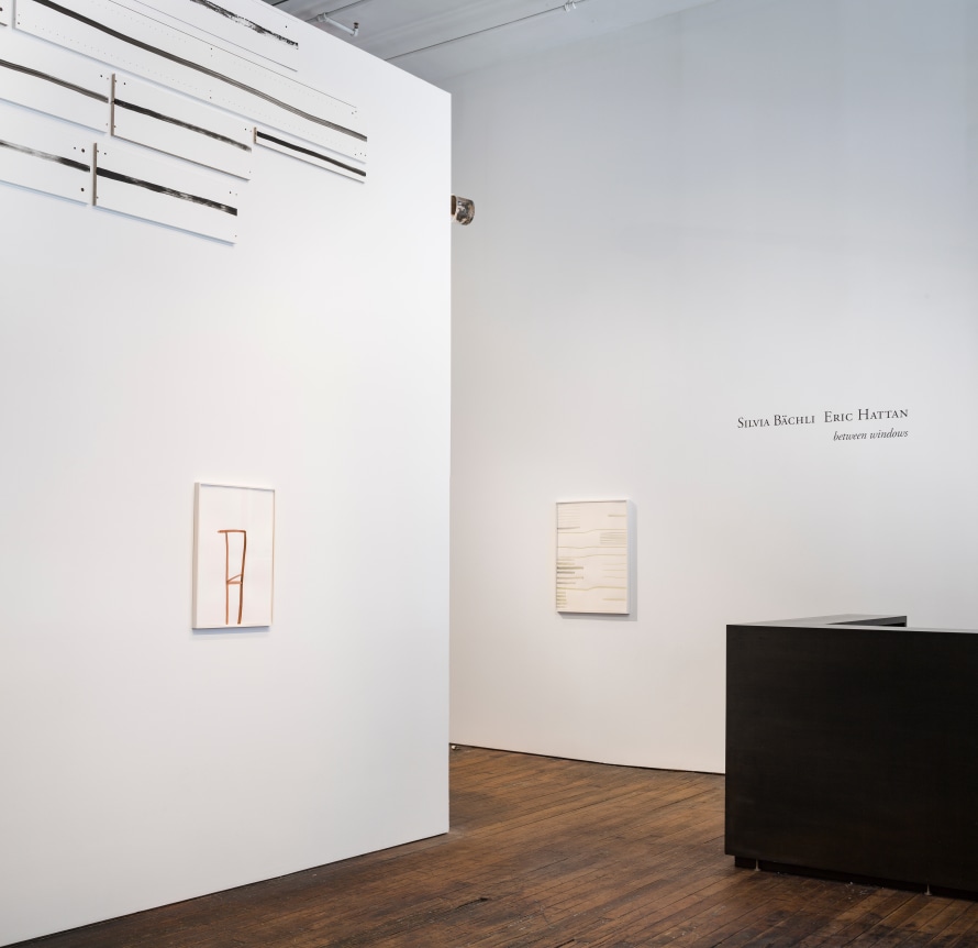 Silvia Bächli / Eric Hattan: between windows – installation view 1