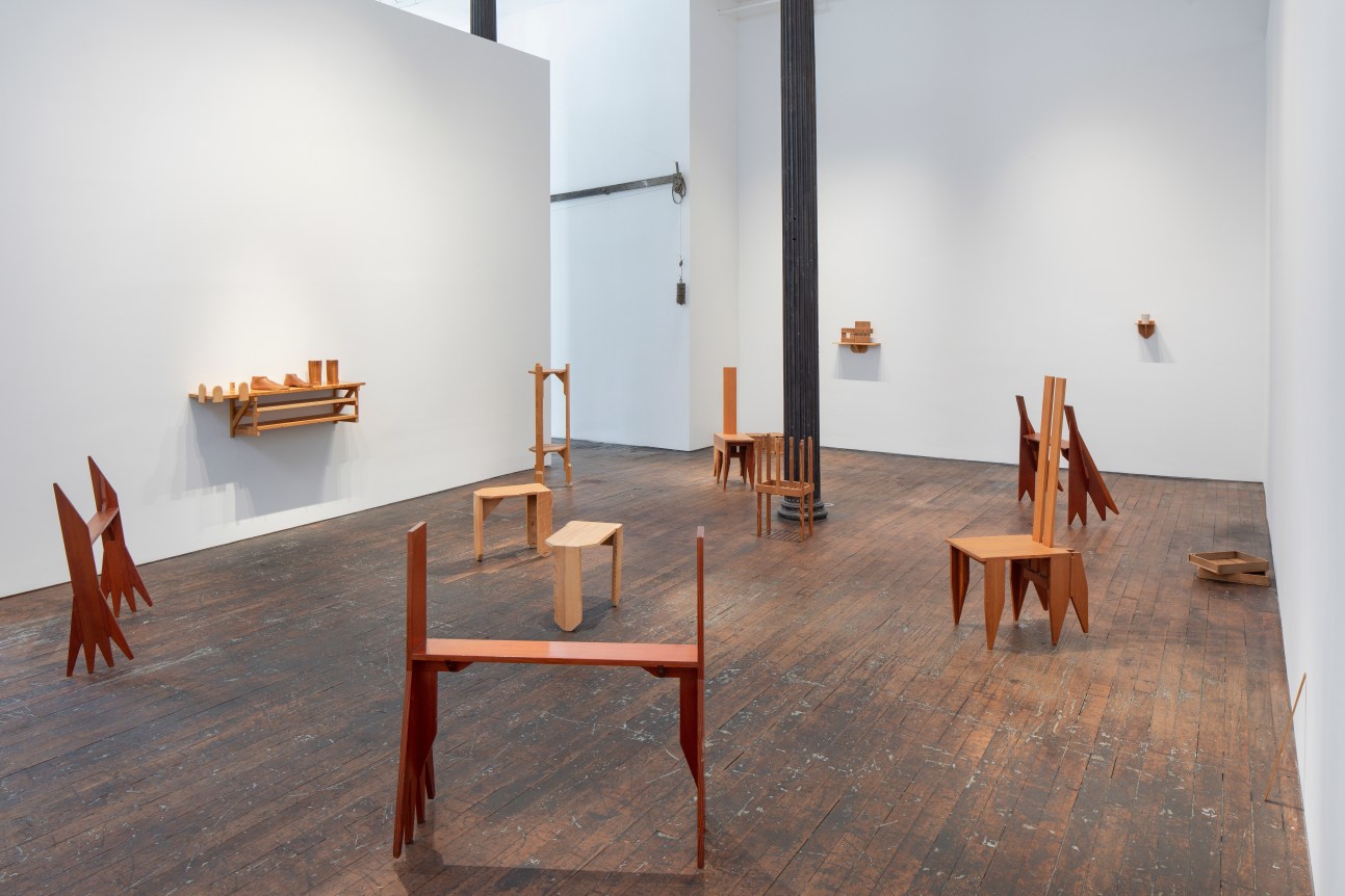 Alex Hay: WOOD Furniture / Objects, installation view