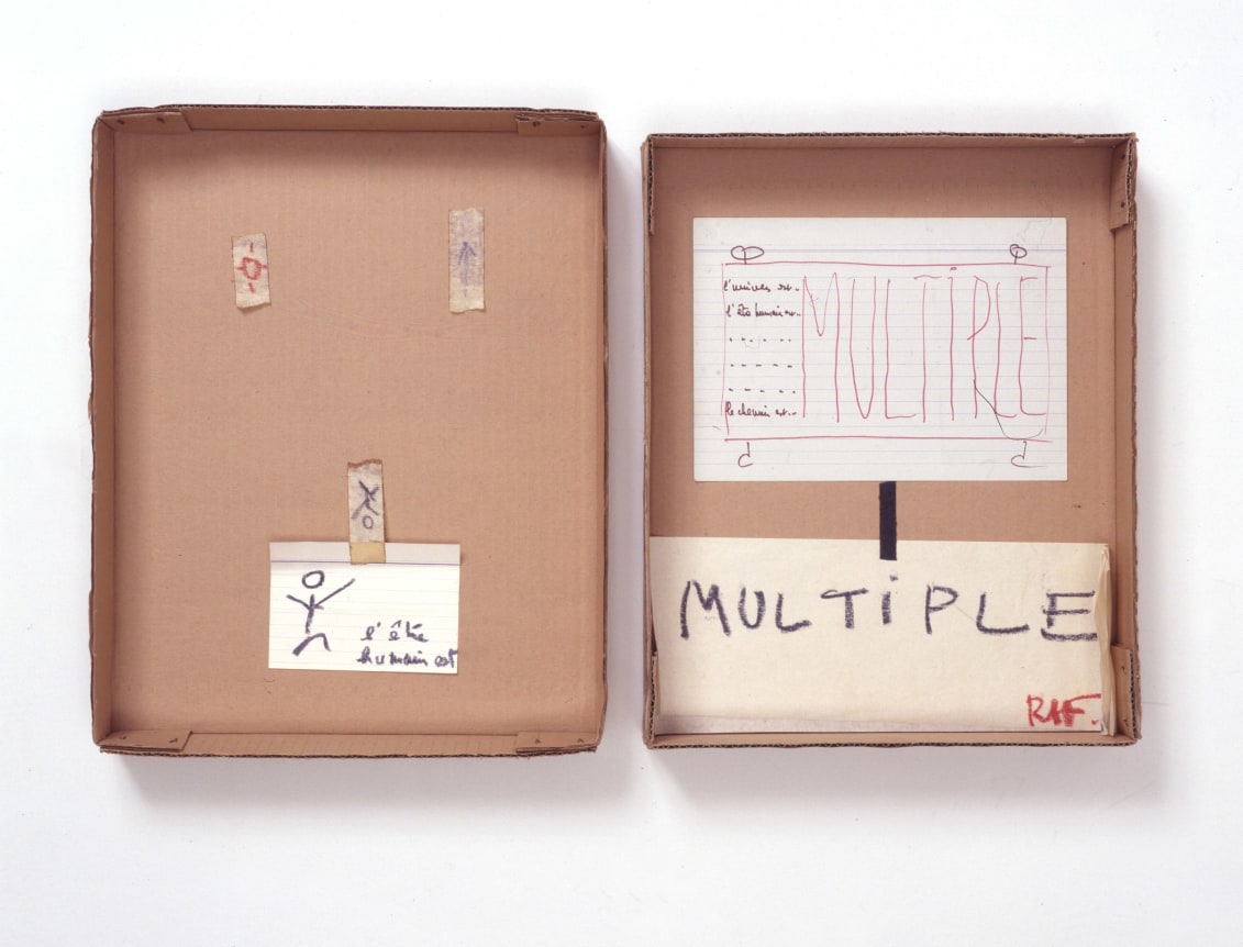 Robert Filliou L&#039;&ecirc;tre humain est multiple [The Human Being is Multiple]