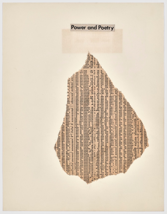 N.H. Pritchard (1939&ndash;1996), Untitled (Power and Poetry)