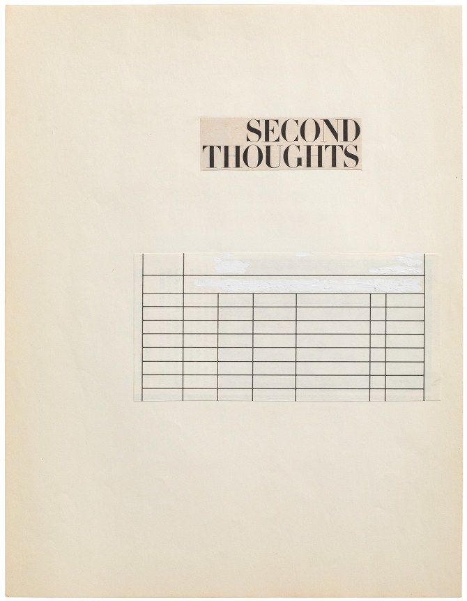 Second Thoughts no date