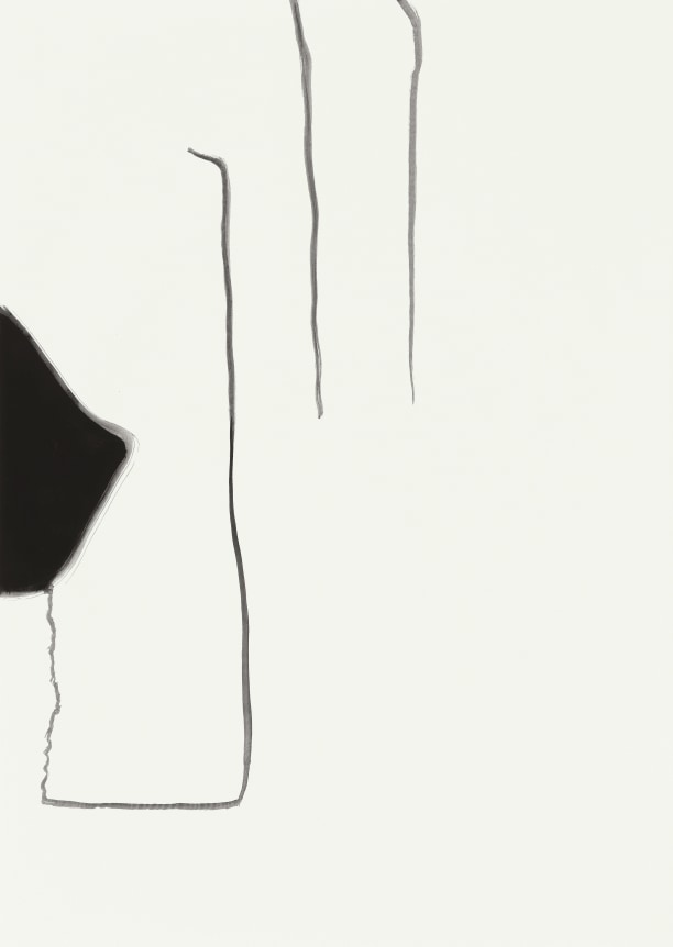 Untitled 2014 gouache on paper in the artist's frame