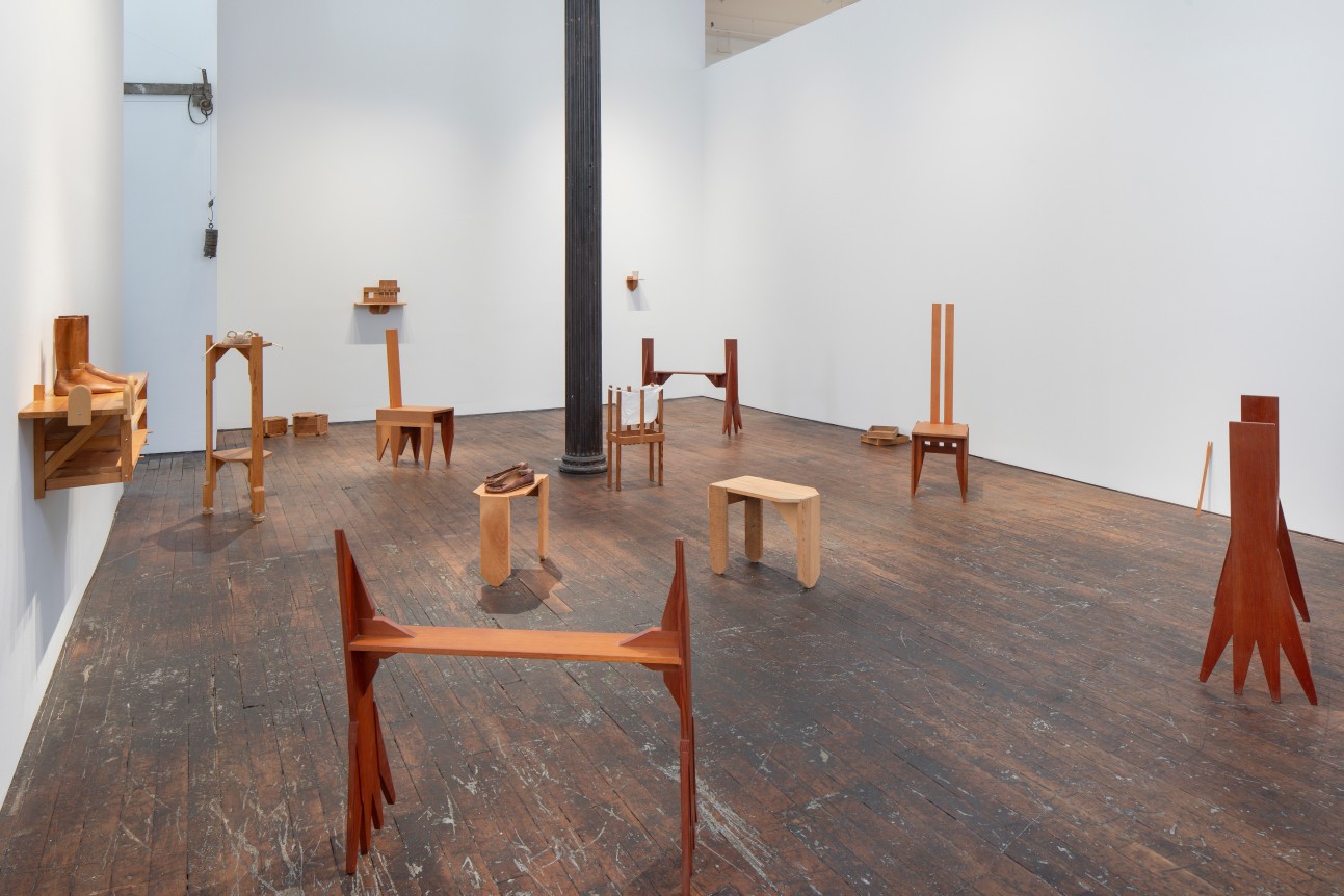 Alex Hay: WOOD Furniture / Objects, installation view