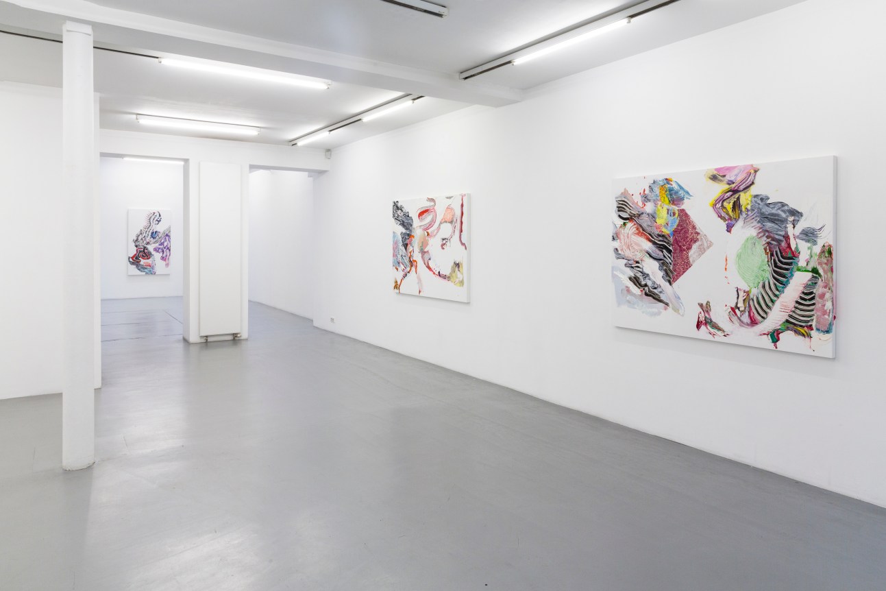 Pia Fries: wetter fahnen f&auml;cher&nbsp;&ndash; installation view 2