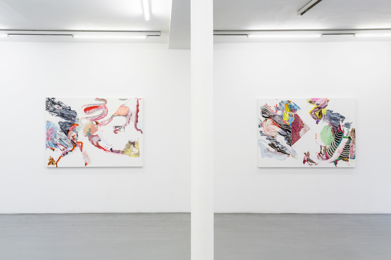 Pia Fries: wetter fahnen f&auml;cher&nbsp;&ndash; installation view 4