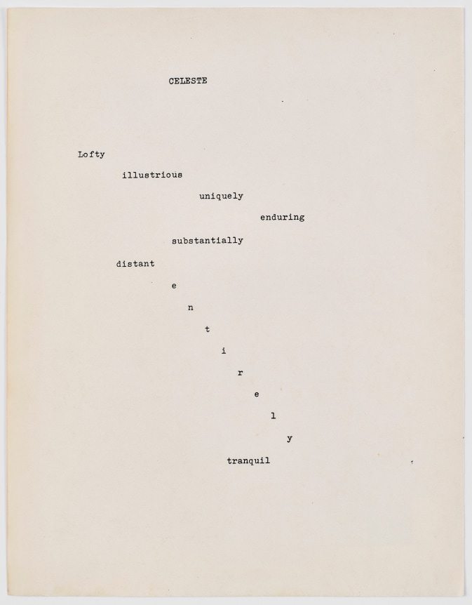 N.H. Pritchard, Celeste at Peter Freeman, Inc.