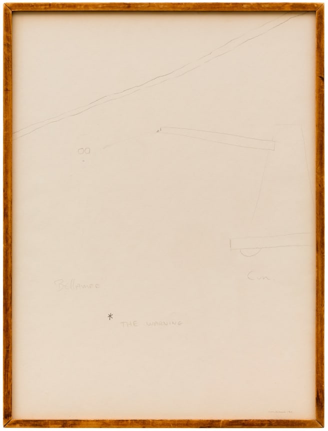 Walter De Maria (1935&ndash;2013), Gun Drawing for Dick Bellamy
