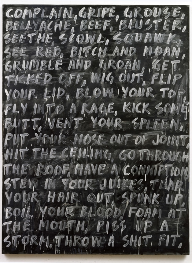 Complain 2007 acrylic and oil on canvas