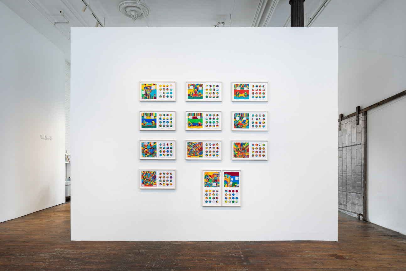Matt Mullican: Sunday, August 9, 1908 installation view