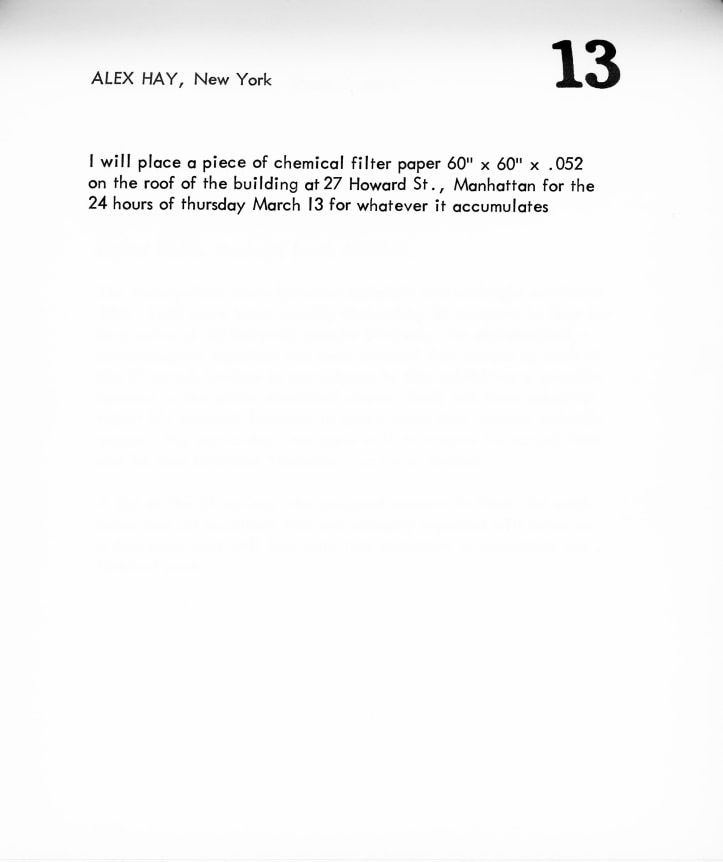 SETH SIEGELAUB, March 1969 [aka: One Month]