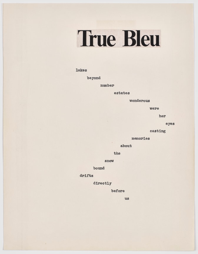 N.H. Pritchard, Untitled (True Bleu) at Peter Freeman, Inc.