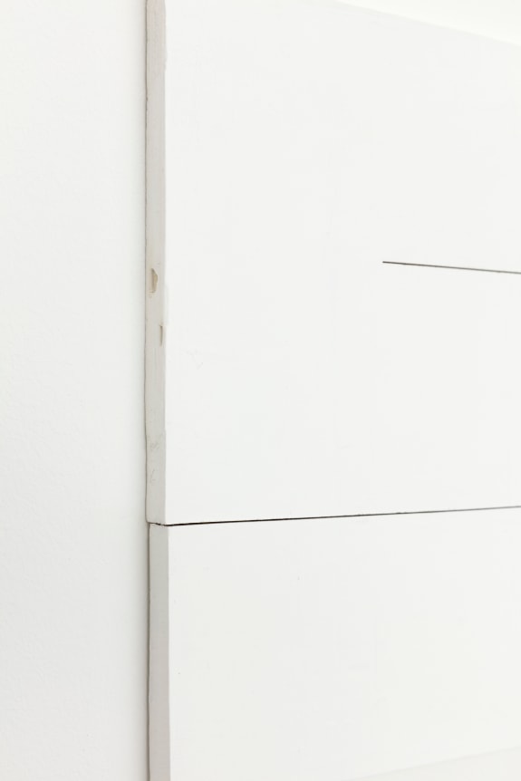 Untitled (detail) 2018 wood, wall paint