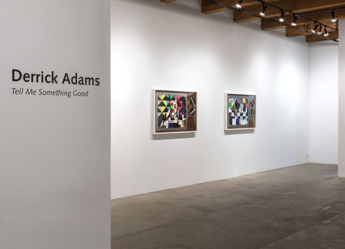 Installation view at Rhona Hoffman Gallery/Derrick Adams/Tell Me Something Good/2017