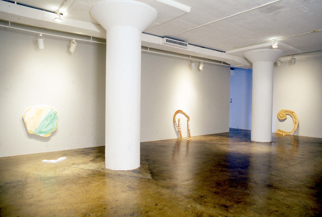 Installation view at Rhona Hoffman Gallery, Richard Tuttle, 1995.