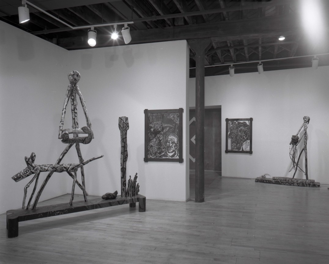 Installation view at Rhona Hoffman Gallery, Italo Scanga, Sculpture, 1984