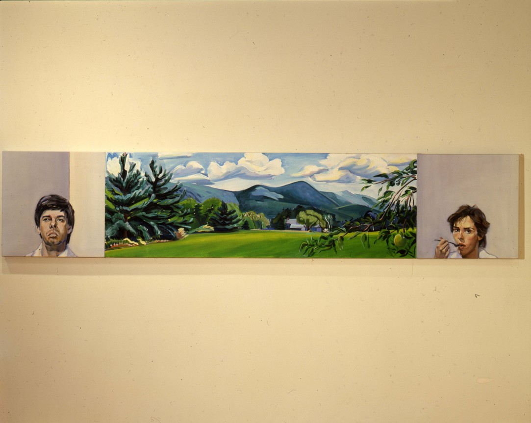 Installation view at Rhona Hoffman Gallery, Mike Glier, New Paintings, 1984