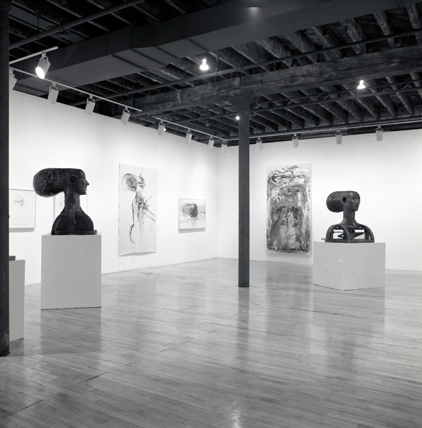 Installation view at Rhona Hoffman Gallery, June Leaf, 1981