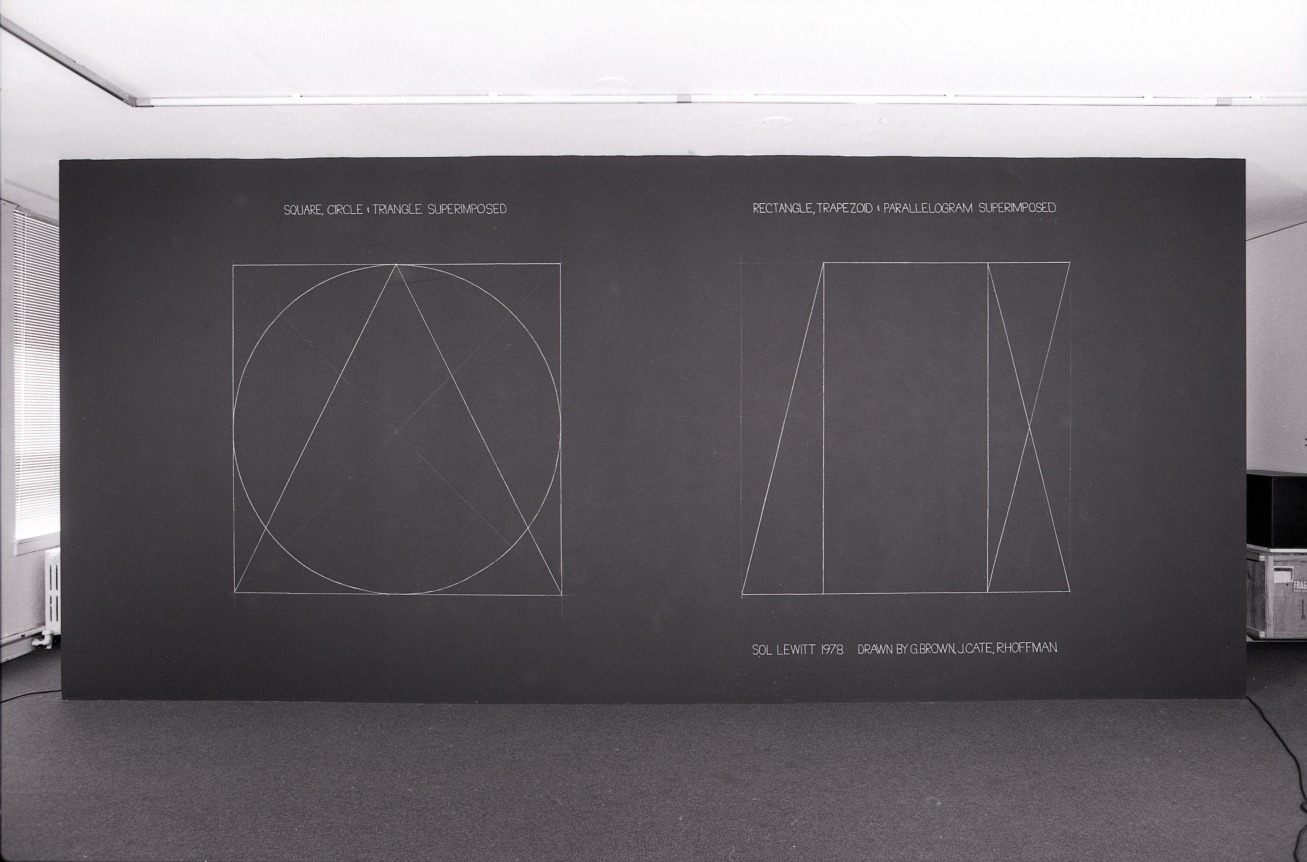 Installation view at Rhona Hoffman Gallery, Four Major Works, Sol LeWitt, 1978