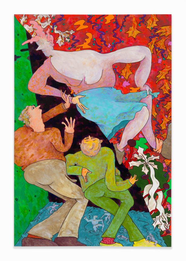 Gladys Nilsson, Slid, 2018, Acrylic on canvas