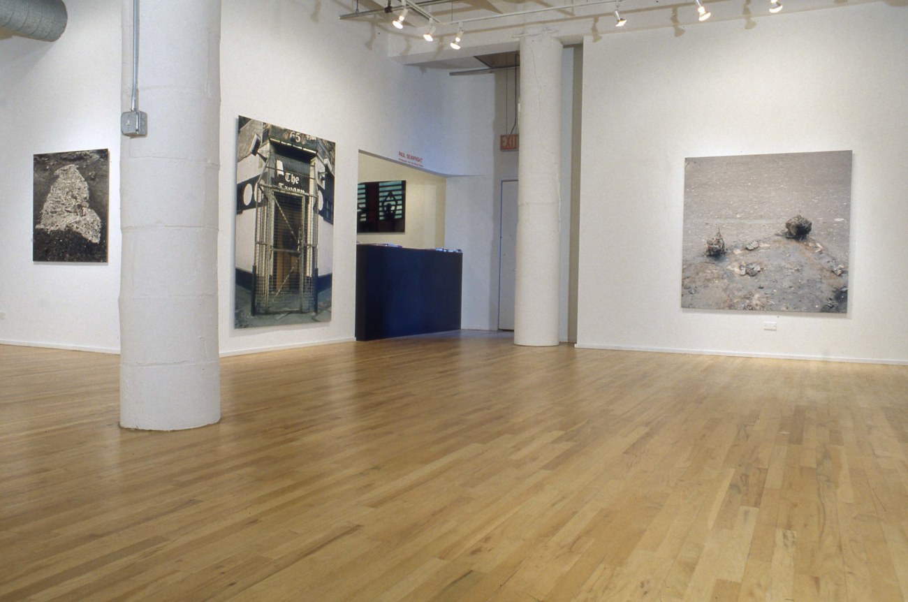 Installation view at Rhona Hoffman Gallery, Paul Seawright, 1998.