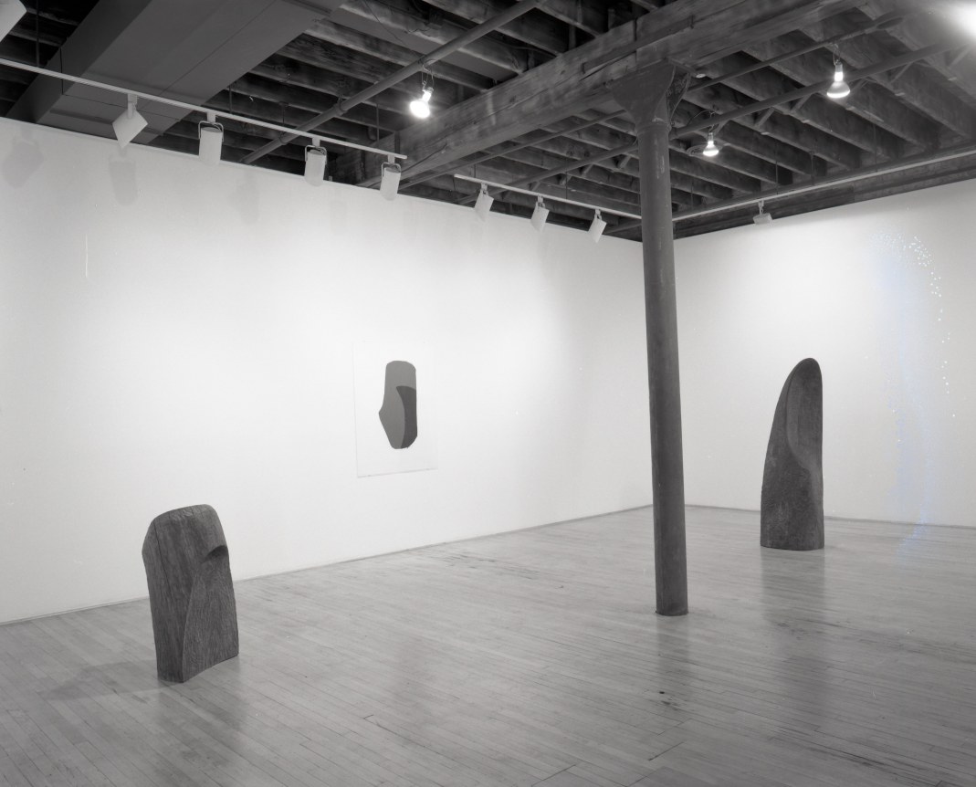 Installation view at Rhona Hoffman Gallery, Jene Highstein, Sculpture, 1985