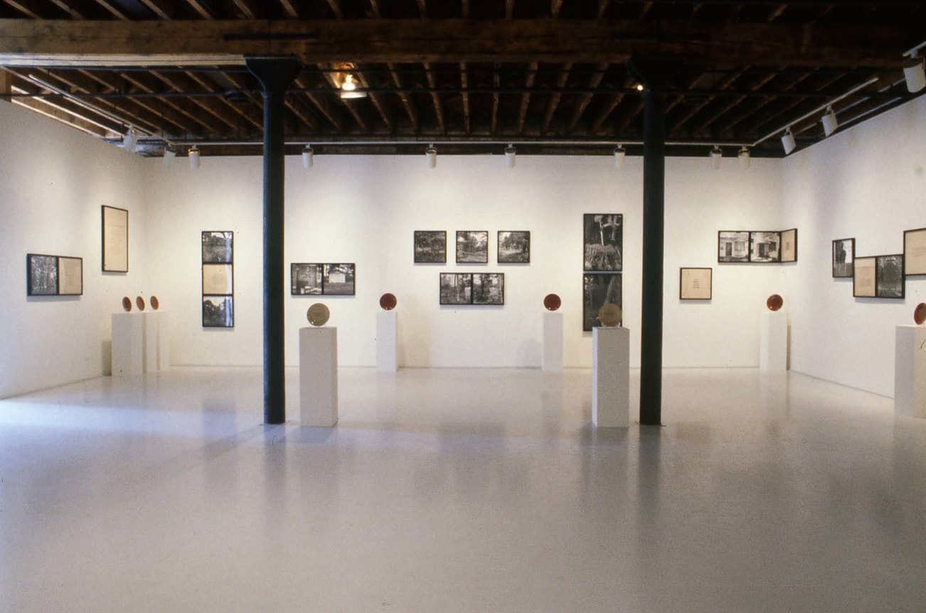 Installation view at Rhona Hoffman Gallery, Carrie Mae Weems, 1993.
