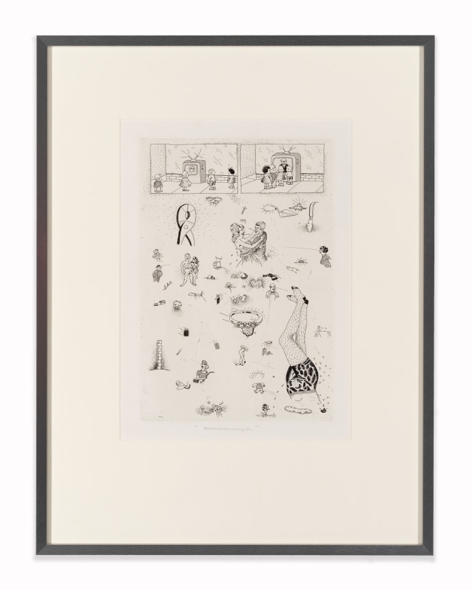 Jim Nutt,&nbsp;ummmph, 1967-68. Etching. 21.25 x 16 inches, framed. Edition of 10.