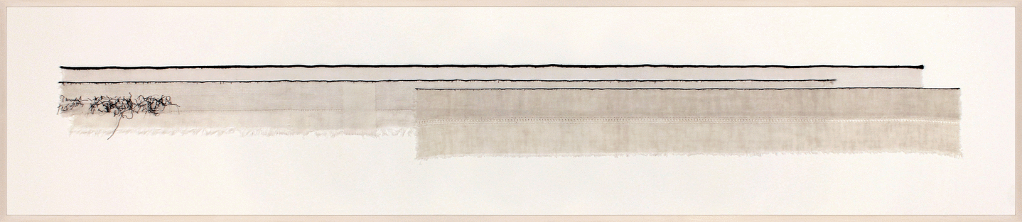 Scribble, 2017 Cloth, hair, thread