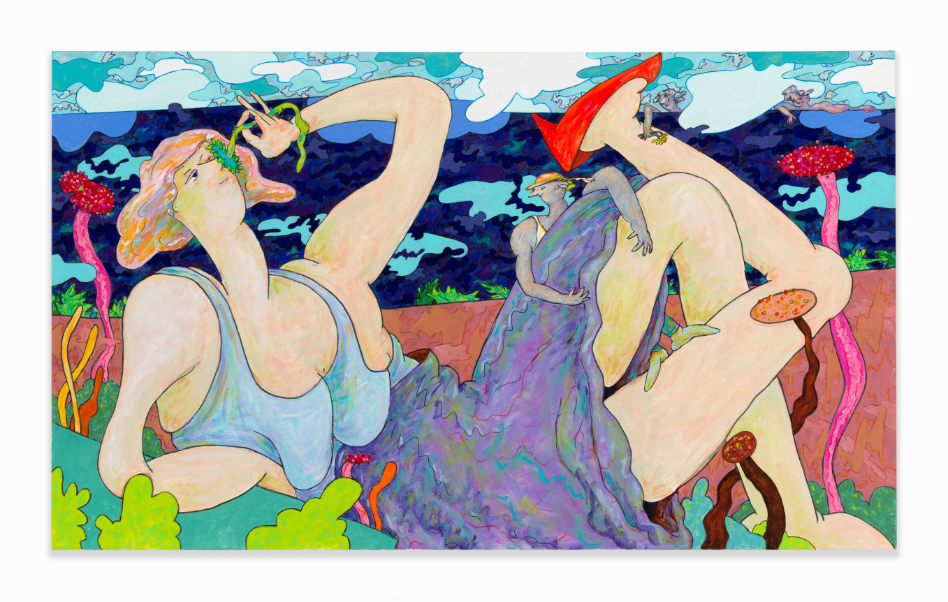 Gladys Nilsson, Repose, 2017, Acrylic on canvas