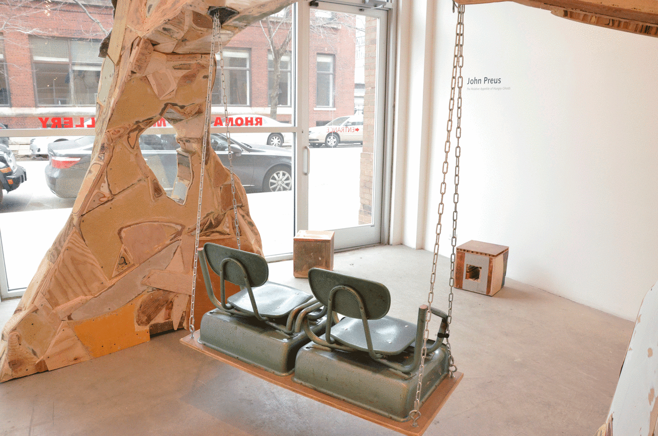 Installation view at Rhona Hoffman Gallery/John Preus/The Relative Appetite of Hungry Ghosts/2016