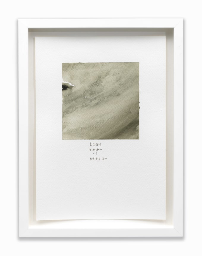 AMANDA WILLIAMS What black is this you say?&mdash;&quot;You used to think LSGH was a compliment&quot;&mdash;black, v1 (study for&nbsp;08.14.20), 2020