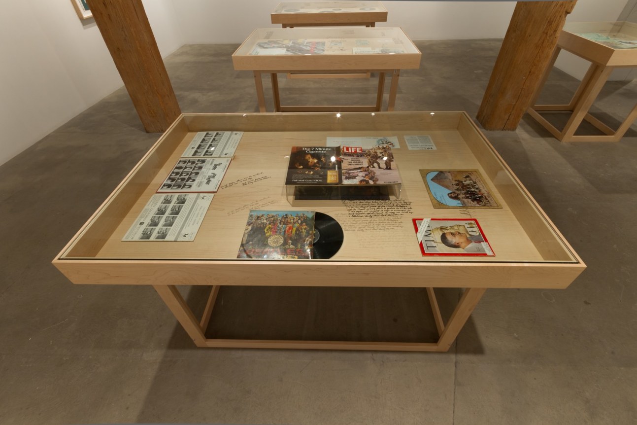 Installation view at Rhona Hoffman Gallery, Michael Rakowitz, The Breakup, 2014