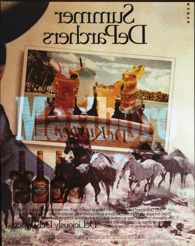 Robert Heinecken/Summer DeParchers (from &quot;Whiskey and Cigarettes&quot;)/1990/Silver dye bleach print