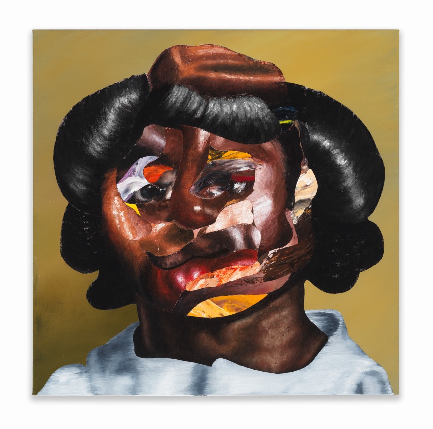 Lights Out, 2019.&nbsp; Oil paint, paint stick, oil pastel, soft pastel, gouache on linen stretched over wood panel, 20 x 20 inches.