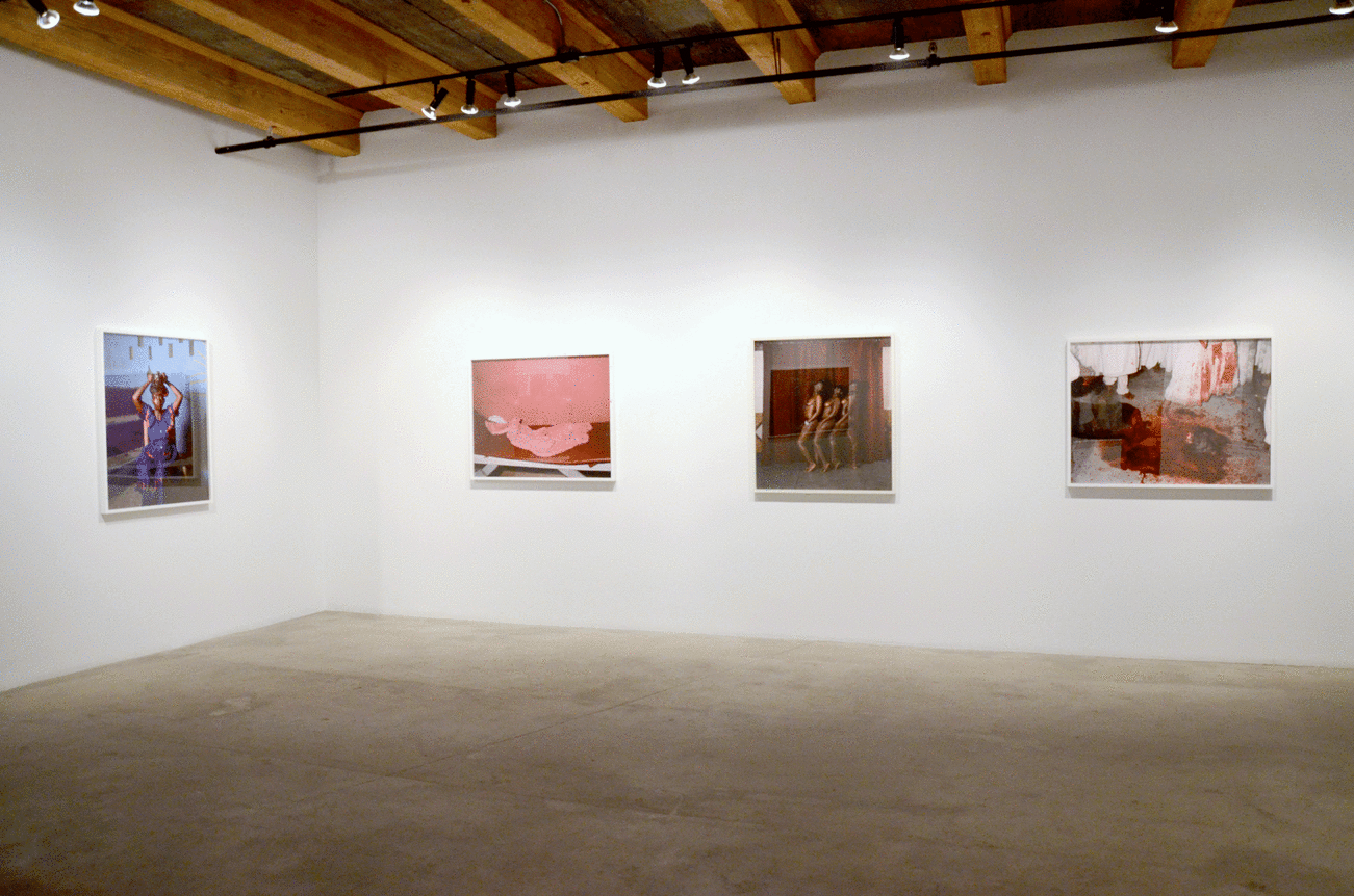 Installation view at Rhona Hoffman Gallery, Deana Lawson, Mother Tongue, 2014