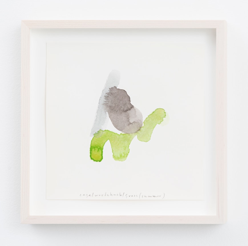 Spencer Finch.&nbsp;Color Notes (Summer), I,&nbsp;2020. Watercolor on paper,&nbsp;set of 25 notes, 7 x 7 inches, paper (each), 9 x 9 inches, frame (each).&nbsp;