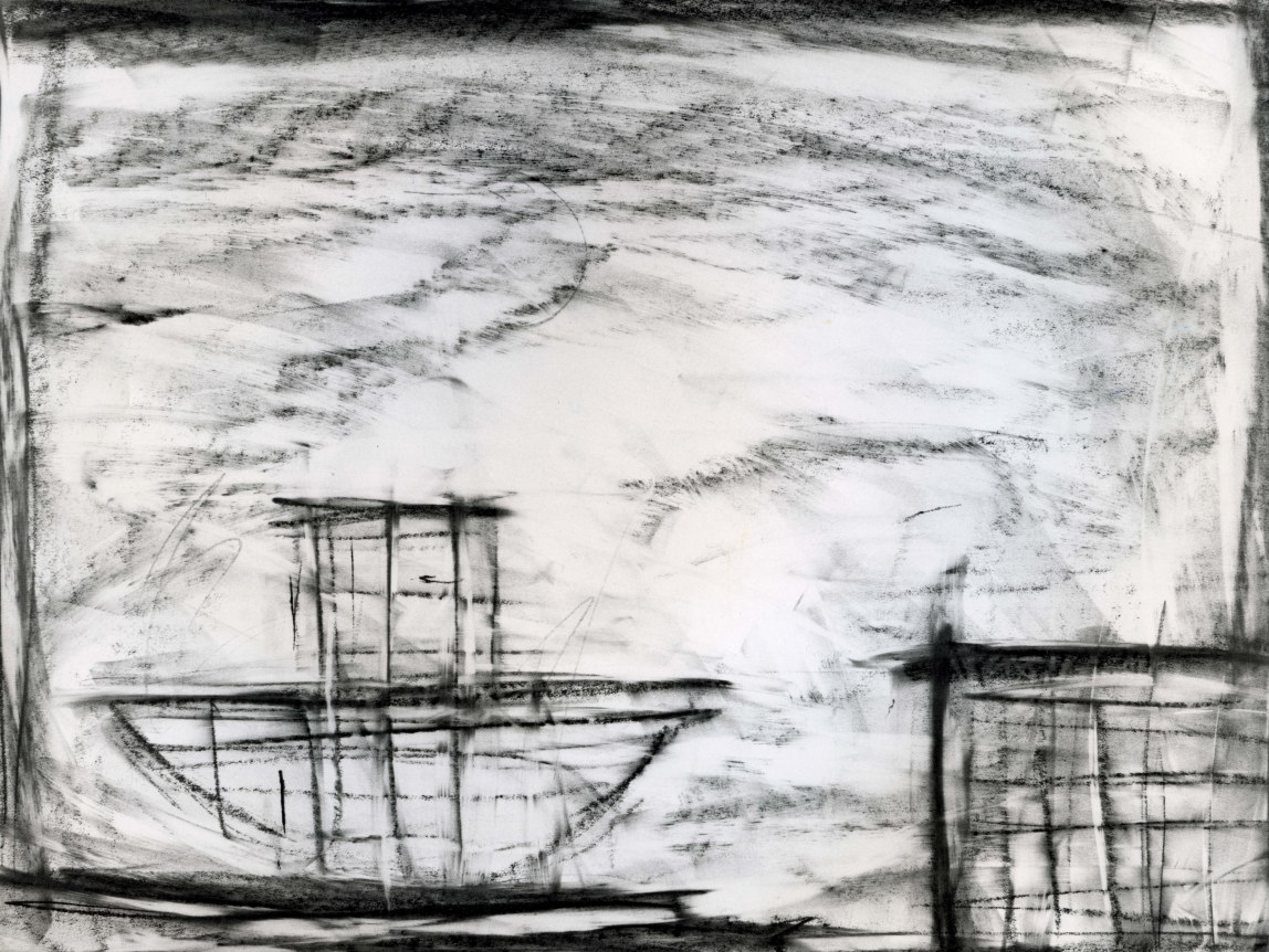 Installation view at Rhona Hoffman Gallery, Robert Wilson,&nbsp;Drawings for &quot;the CIVIL warS&quot;, 1986.