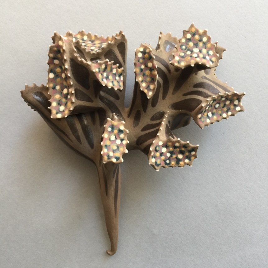 Chris Garofalo.&nbsp;monocotyledon, 2020. Underglazed porcelain, 6.5 x 6 x 3 inches.&nbsp;&nbsp;