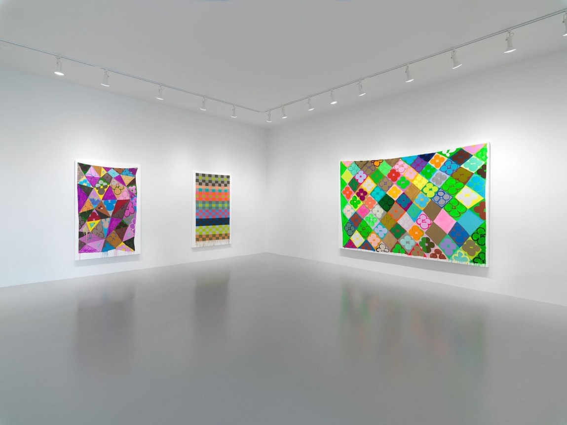 Installation view at Rhona Hoffman Gallery/Judy Ledgerwood/Far From the Tree/2018