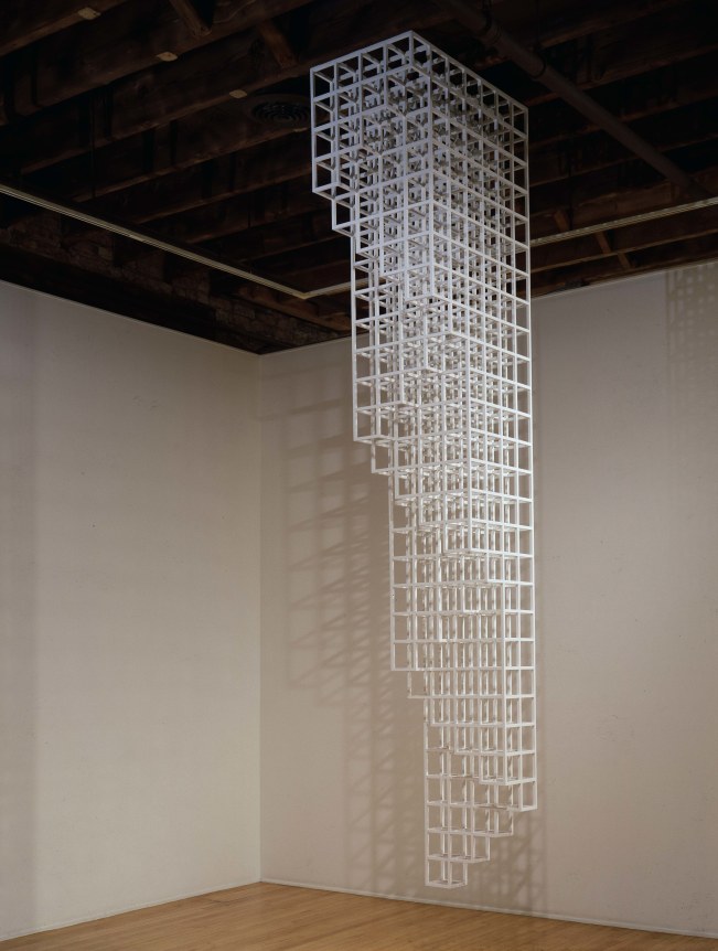 Installation view at Rhona Hoffman Gallery, Sol LeWitt, 1990.