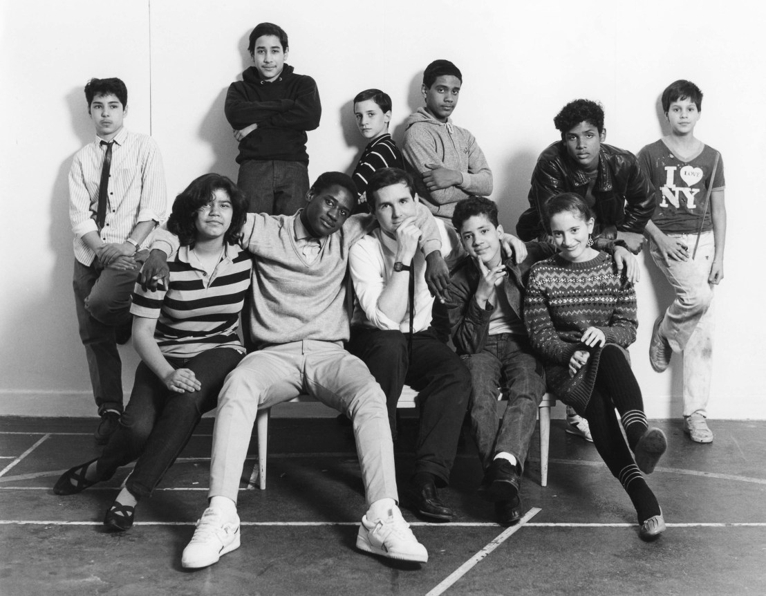 Installation view at Rhona Hoffman Gallery, Tim Rollins + K.O.S., 1987.