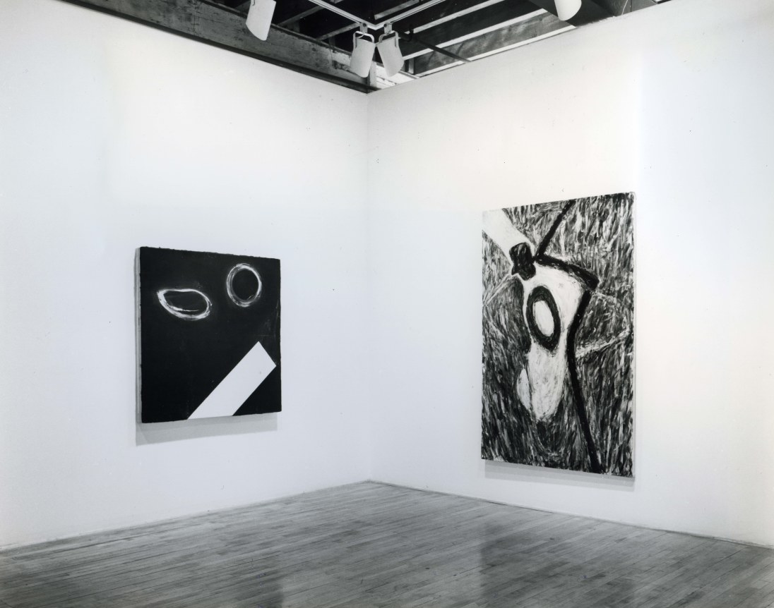 Installation view at Rhona Hoffman Gallery, Lois Lane,&nbsp;John Obuck,&nbsp;Susan Rontenbert,&nbsp;Donald Sultan,&nbsp;John Torreano, Group Show, 1981