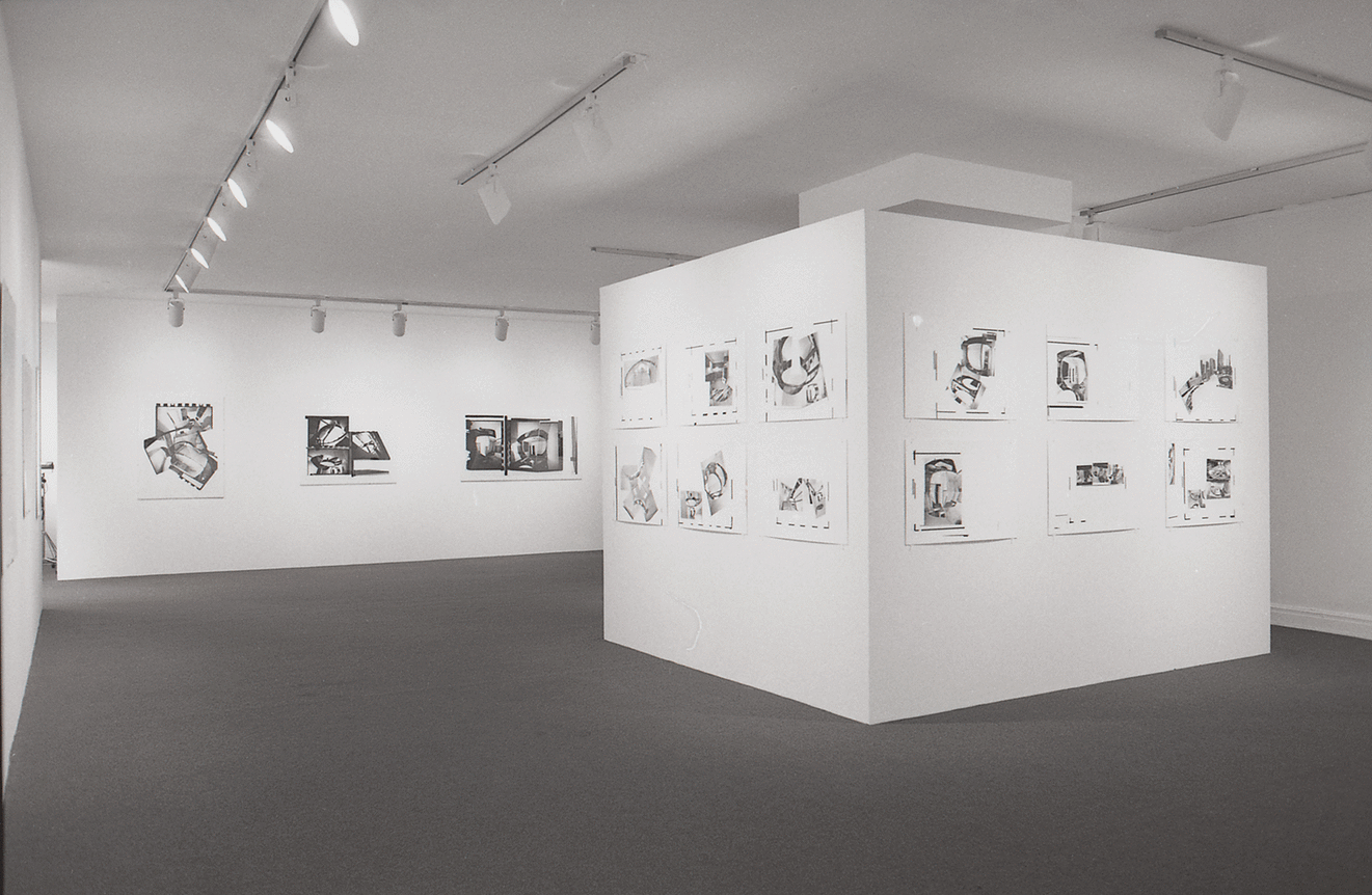 Installation view at Rhona Hoffman Gallery, Gordon Matta-Clark, Circus-The Caribbean Orange